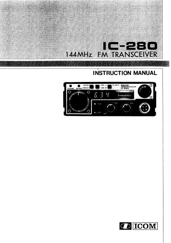 Mode d'emploi ICOM IC-280