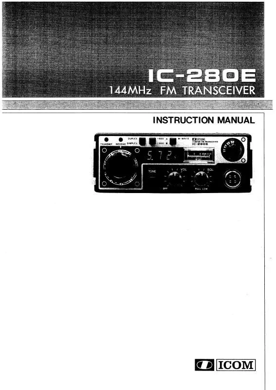 Mode d'emploi ICOM IC-280E