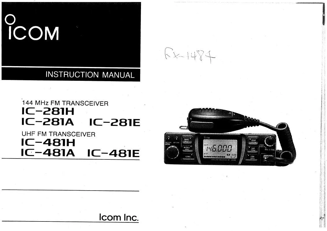 Mode d'emploi ICOM IC-281H-A-E