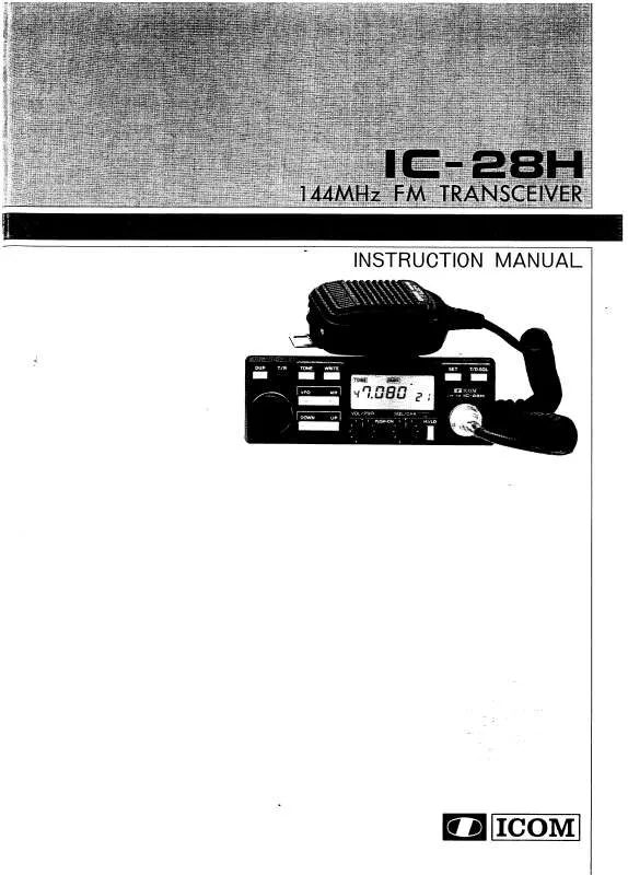 Mode d'emploi ICOM IC-28H