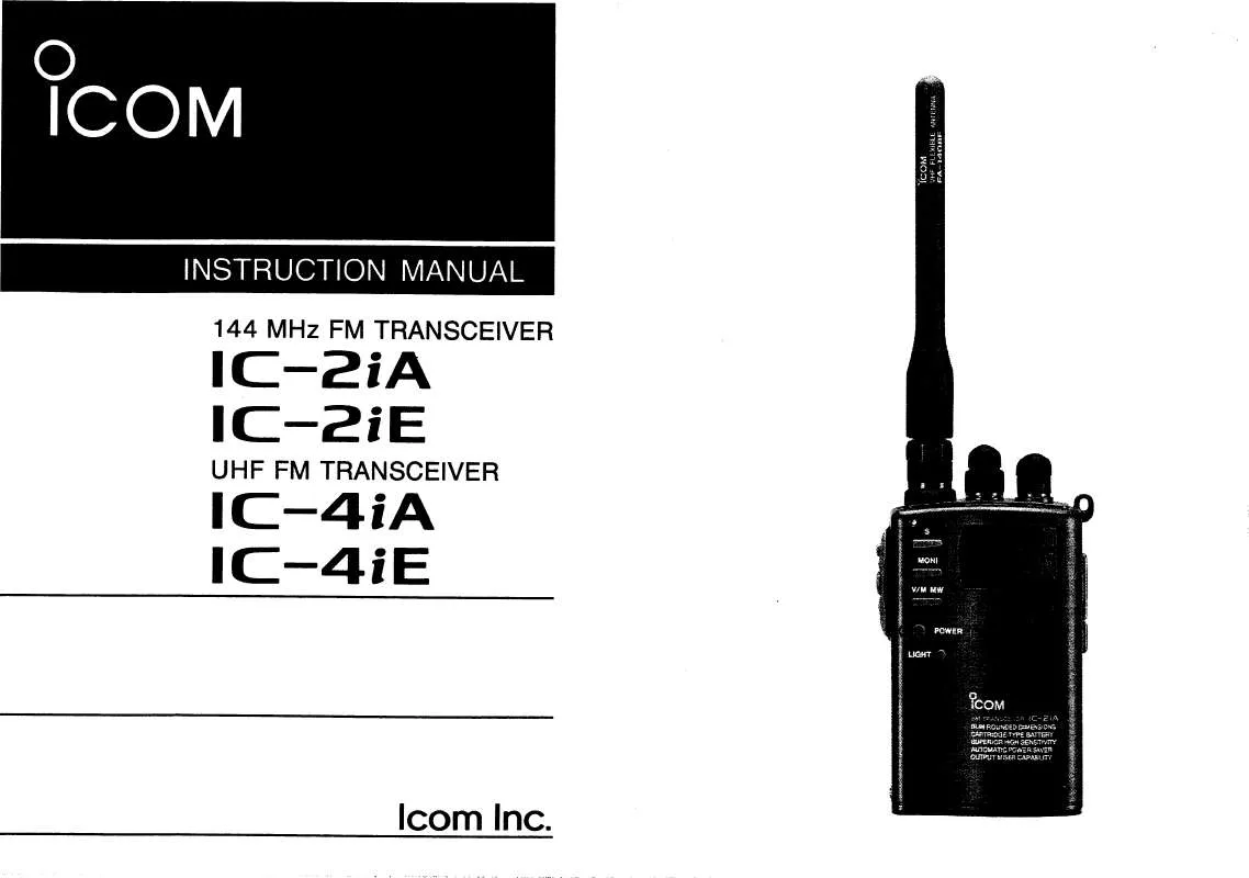 Mode d'emploi ICOM IC-2IA