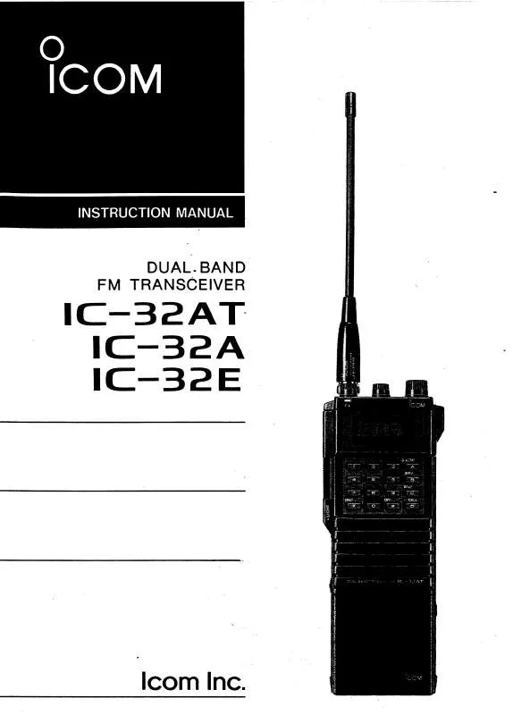 Mode d'emploi ICOM IC-32E