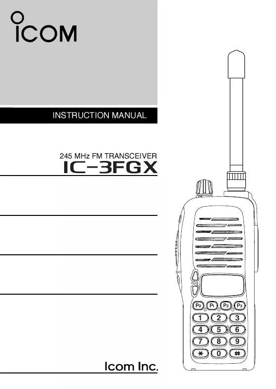 Mode d'emploi ICOM IC-3FGX