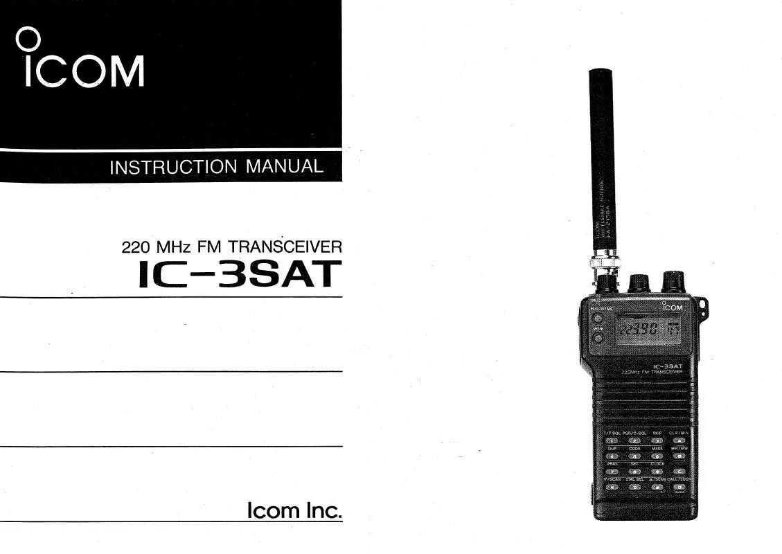 Mode d'emploi ICOM IC-3SAT
