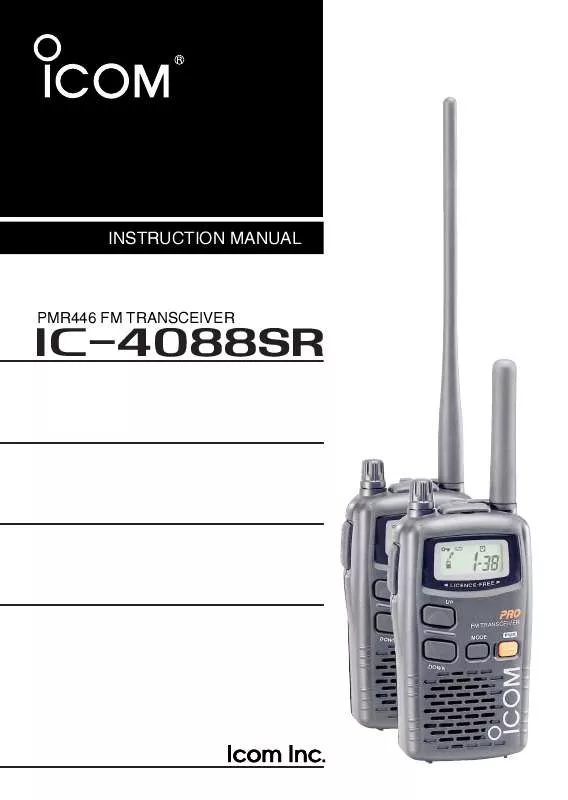 Mode d'emploi ICOM IC-4088SR