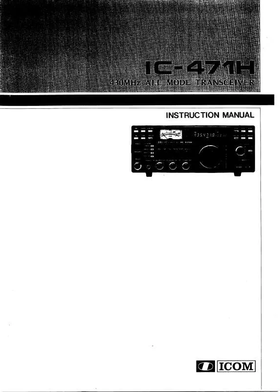 Mode d'emploi ICOM IC-471H