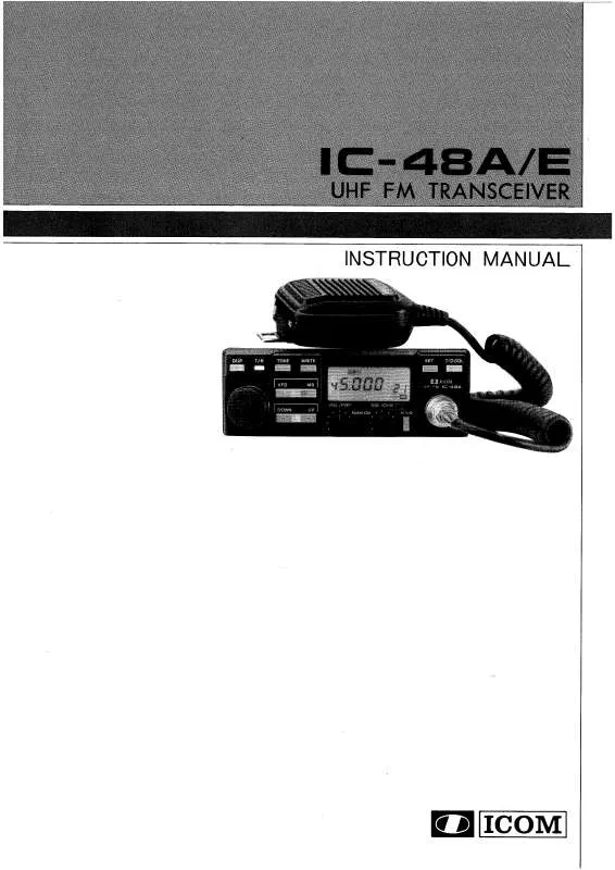 Mode d'emploi ICOM IC-48A-E
