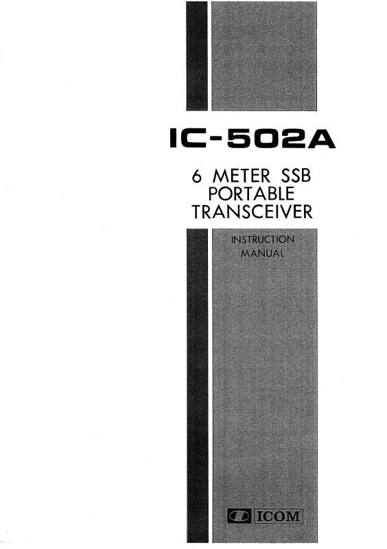 Mode d'emploi ICOM IC-502A