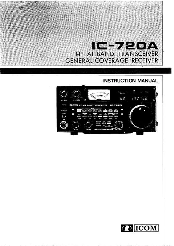 Mode d'emploi ICOM IC-720A