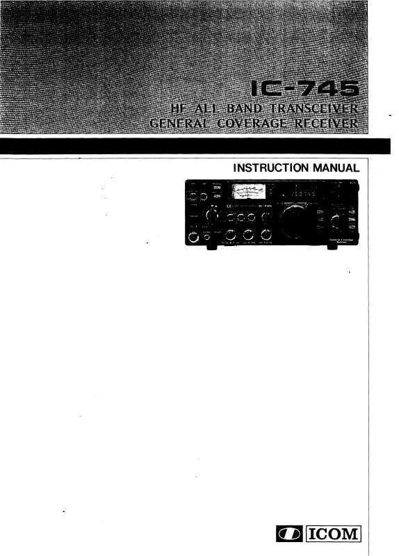 Mode d'emploi ICOM IC-745