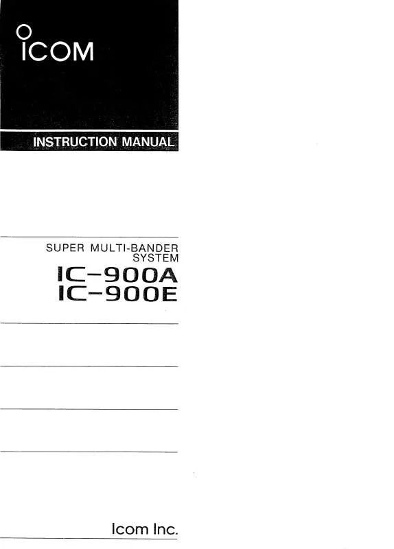 Mode d'emploi ICOM IC-900A-E