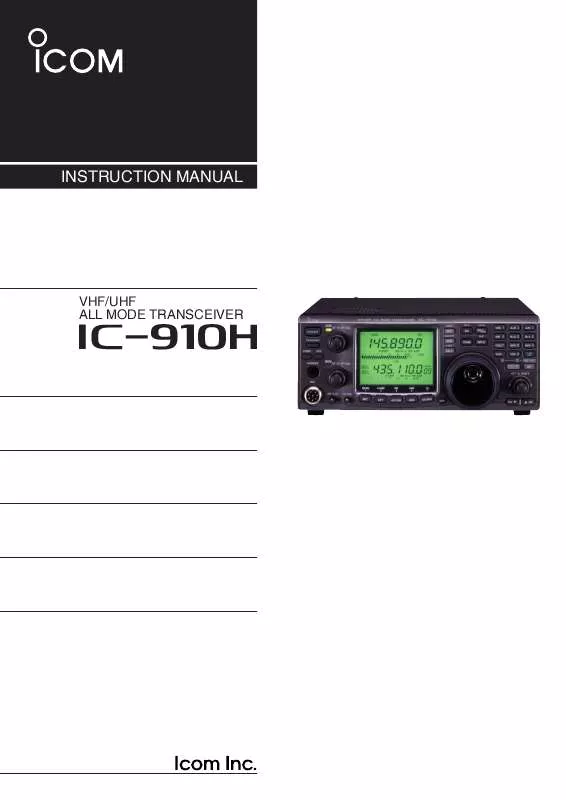 Mode d'emploi ICOM IC-910H