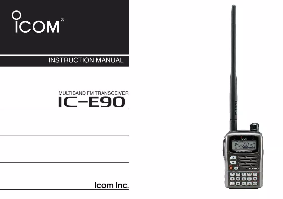 Mode d'emploi ICOM IC-E90