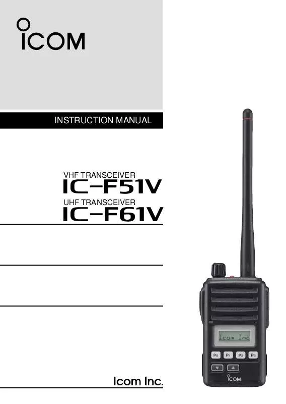 Mode d'emploi ICOM IC-F51V