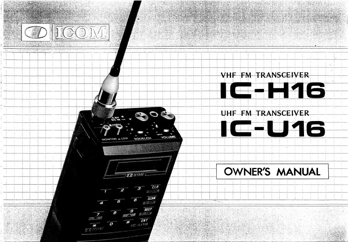 Mode d'emploi ICOM IC-H16