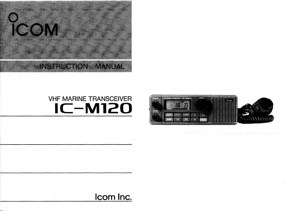 Mode d'emploi ICOM IC-M120