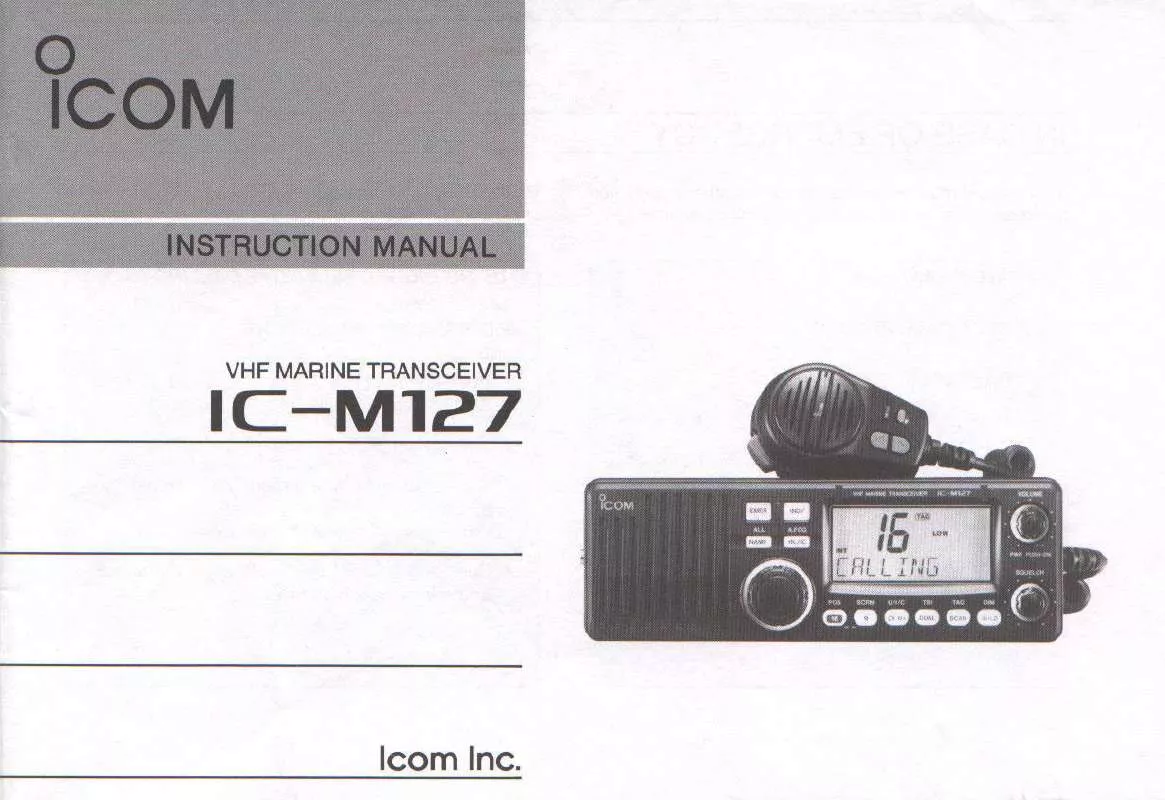 Mode d'emploi ICOM IC-M127