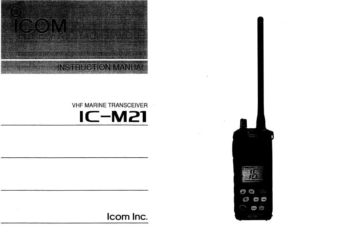 Mode d'emploi ICOM IC-M21