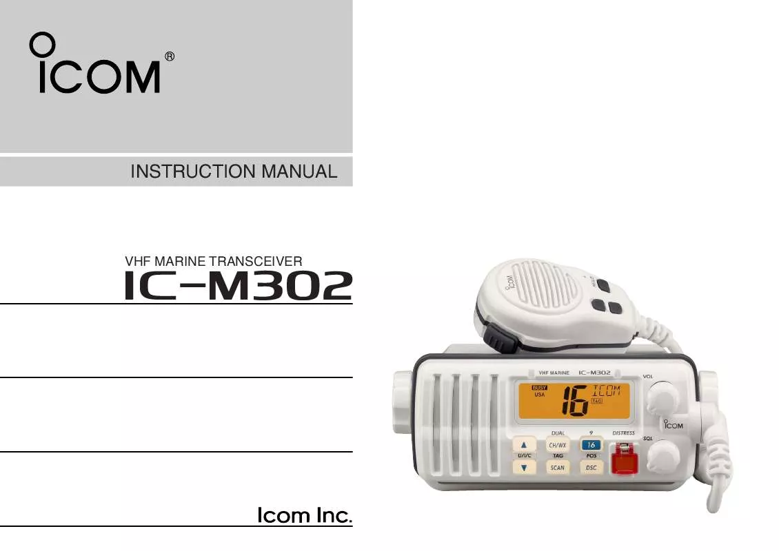 Mode d'emploi ICOM IC-M302