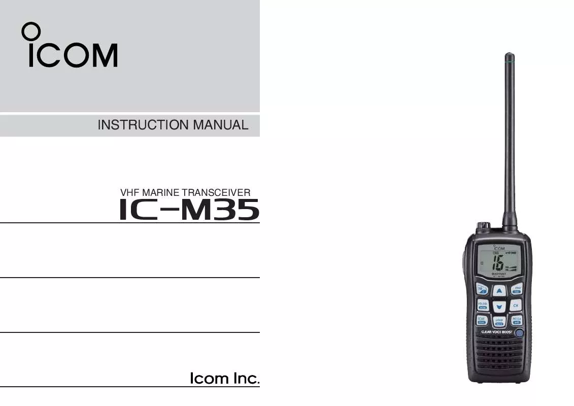 Mode d'emploi ICOM IC-M35