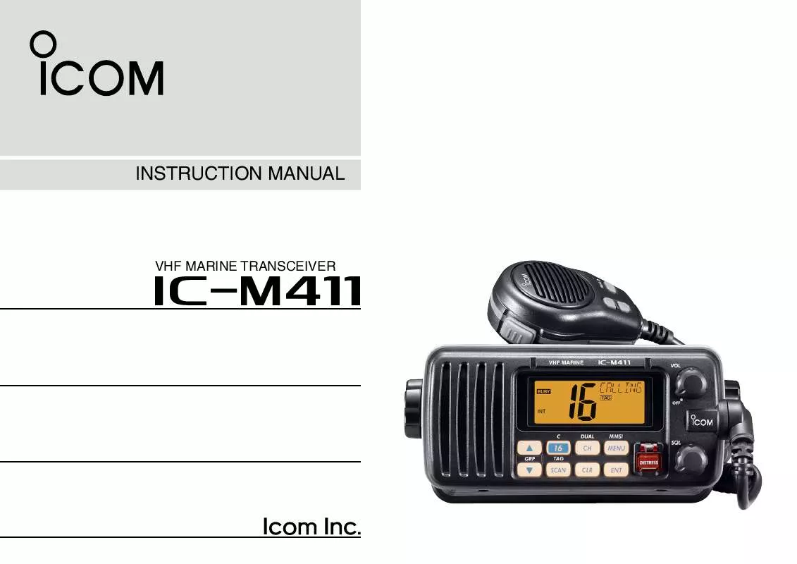 Mode d'emploi ICOM IC-M411