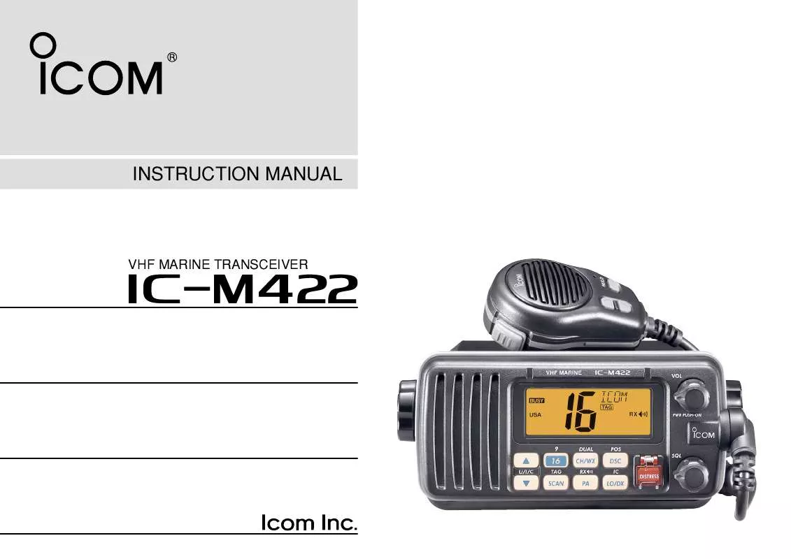 Mode d'emploi ICOM IC-M422