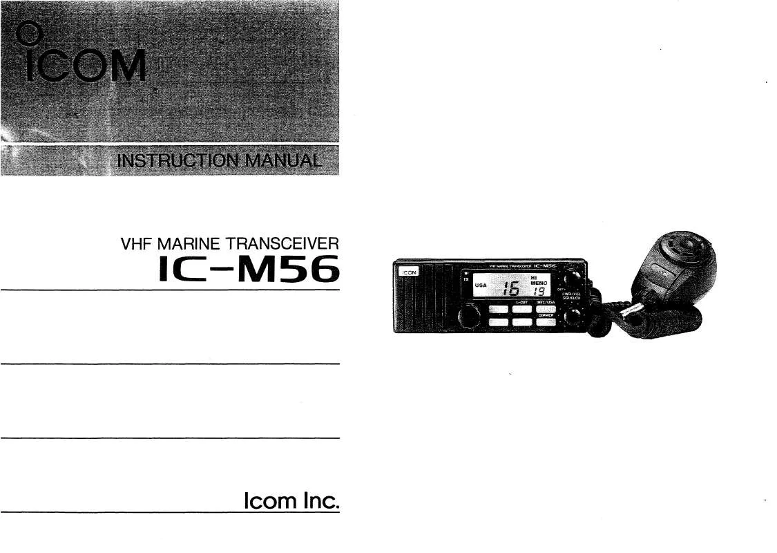 Mode d'emploi ICOM IC-M56