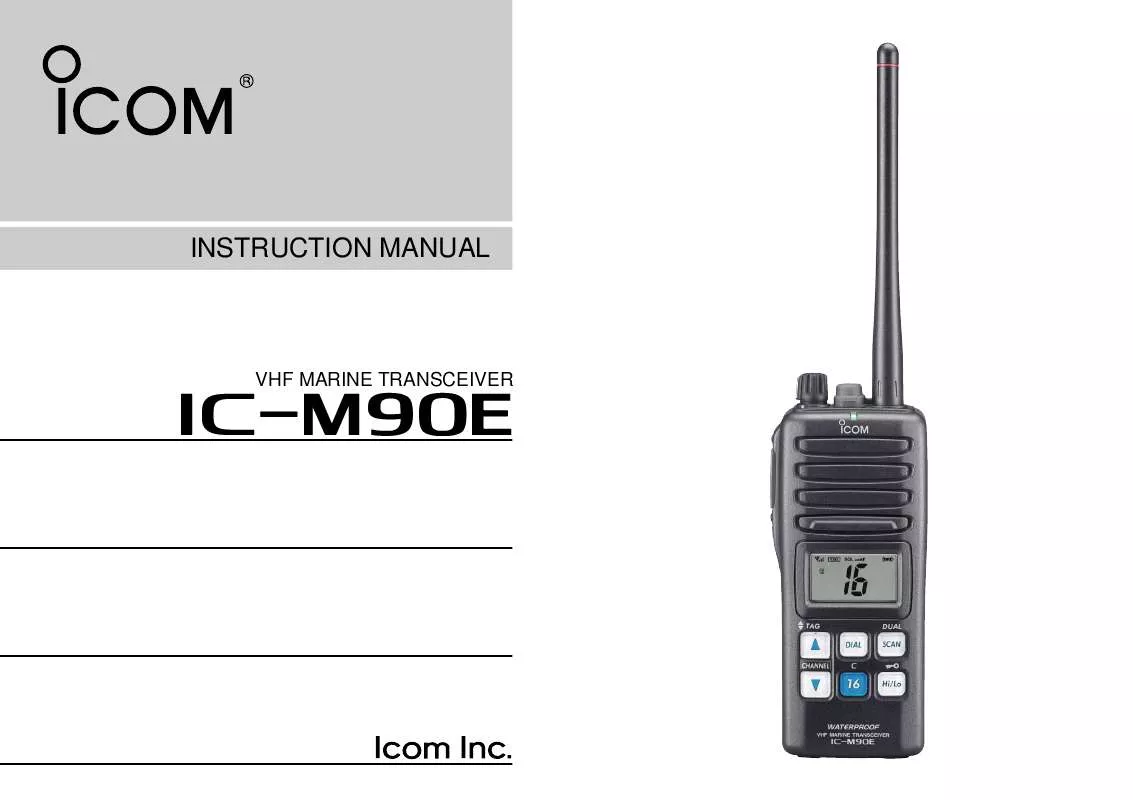 Mode d'emploi ICOM IC-M90E