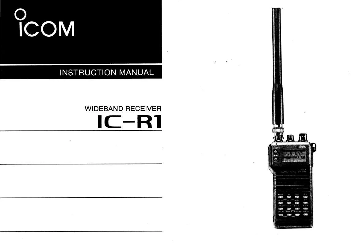 Mode d'emploi ICOM IC-R1