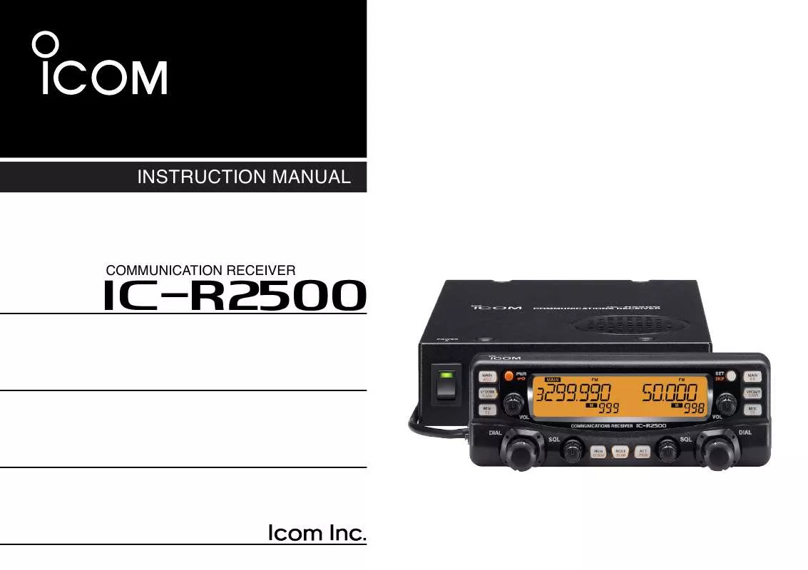 Mode d'emploi ICOM IC-R2500