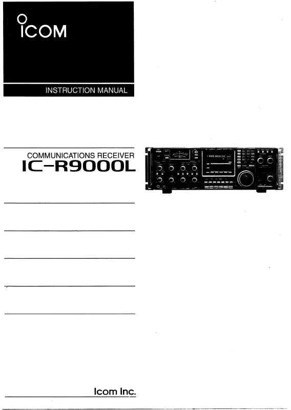 Mode d'emploi ICOM IC-R9000L