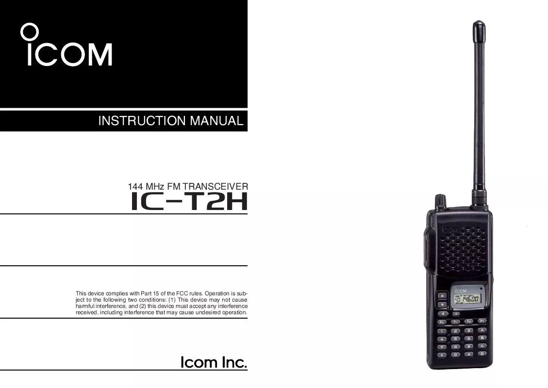 Mode d'emploi ICOM IC-T2H