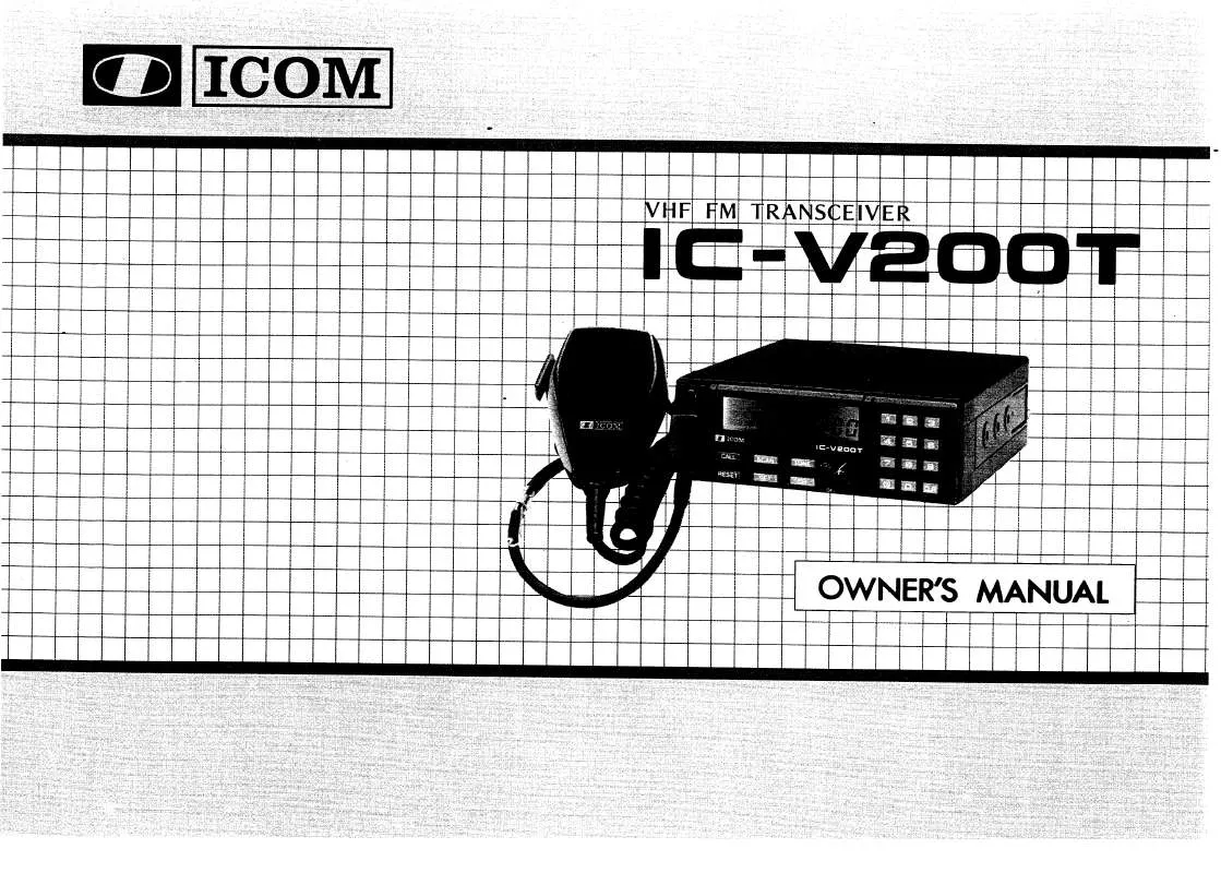 Mode d'emploi ICOM IC-V200T