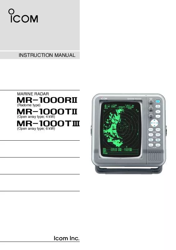 Mode d'emploi ICOM MR-1000TIII