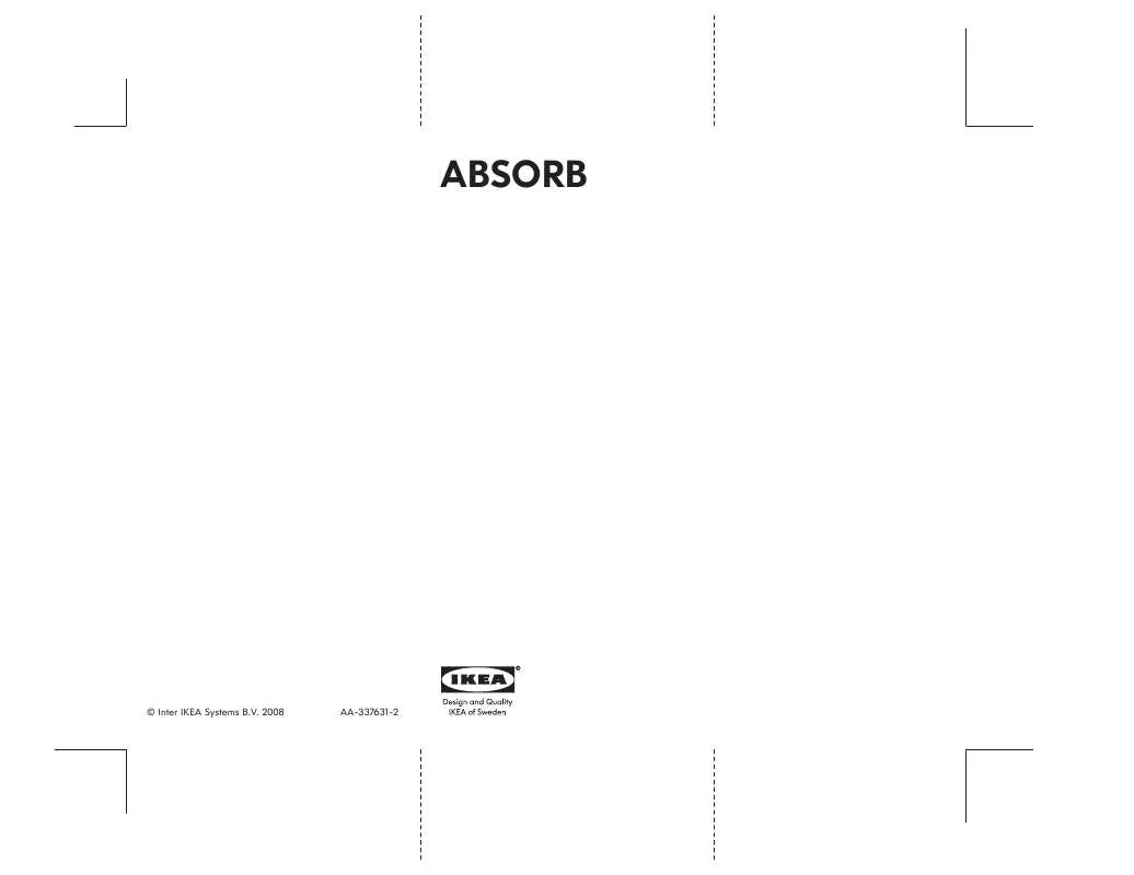 Mode d'emploi IKEA ABSORB LEATHER CARE CLEANER