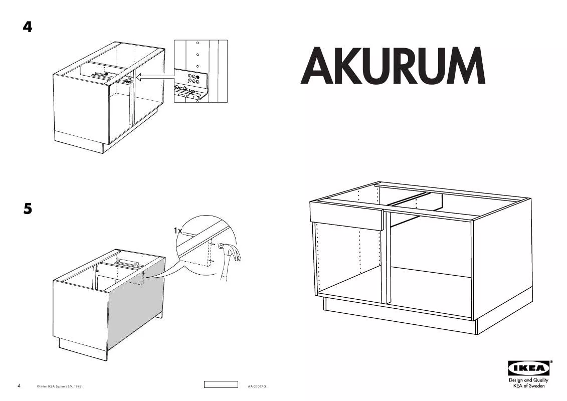 Mode d'emploi IKEA AKURUM PARTITION DRAWER 49