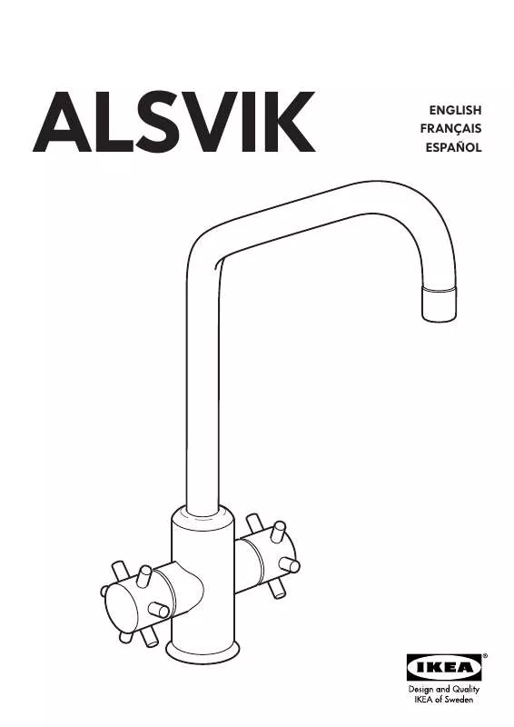 Mode d'emploi IKEA ALSVIK DUAL CENTRAL KITCHEN FAUCET