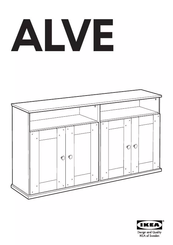 Mode d'emploi IKEA ALVE CABINET W/ DOORS 59X32 ANTI
