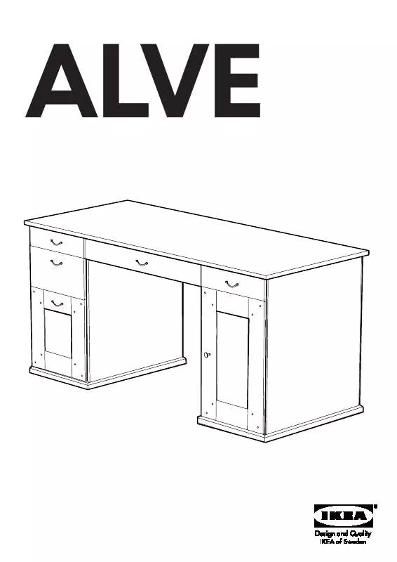 Mode d'emploi IKEA ALVE DESK 59 7/8X25 5/8 ANTI