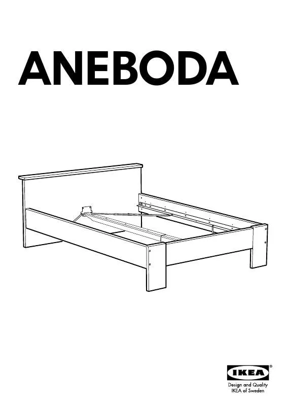 Mode d'emploi IKEA ANEBODA BED FRAME QUEEN