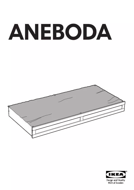 Mode d'emploi IKEA ANEBODA BED STORAGE BOX 60X26