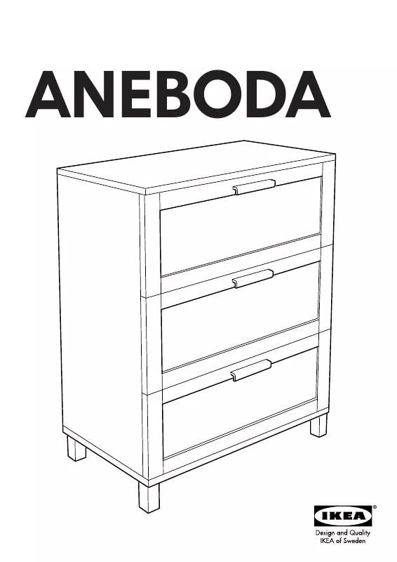Mode d'emploi IKEA ANEBODA CHEST/3DRAWERS 32