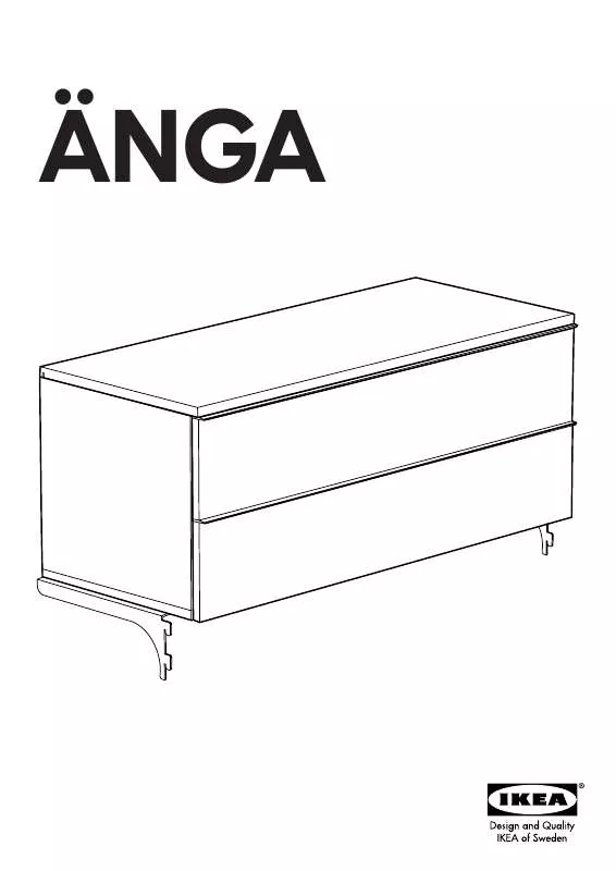 Mode d'emploi IKEA ÄNGA CABINET/2 DRAWER 39X16