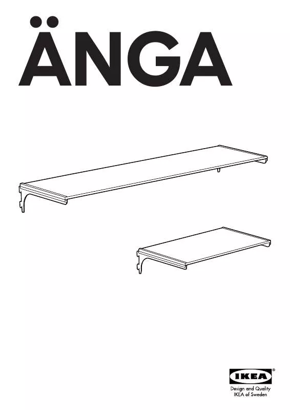 Mode d'emploi IKEA ÄNGA GLASS SHELF 21X12