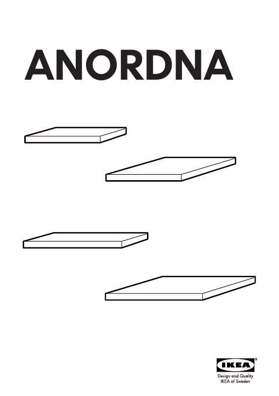 Mode d'emploi IKEA ANORDNA SHELF 11 3/4X14 5/8 2PK