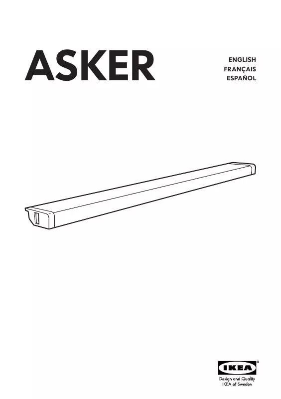 Mode d'emploi IKEA ASKER COUNTERTOP LIGHTING NA