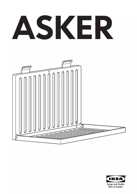 Mode d'emploi IKEA ASKER DISH DOORAIN ALUM