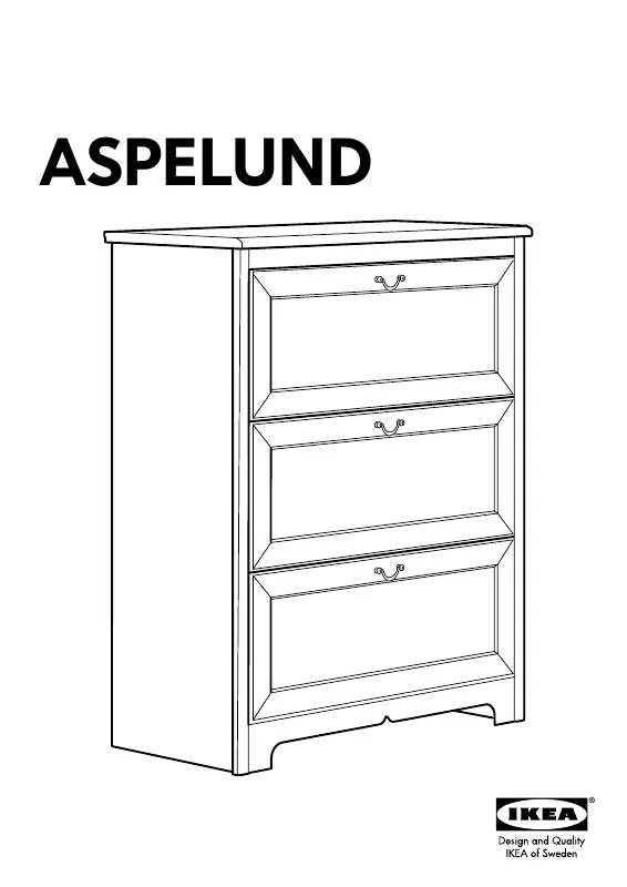 Mode d'emploi IKEA ASPELUND 3 DRAWER CHEST 34X43