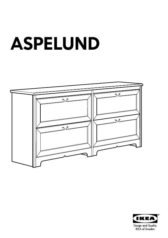 Mode d'emploi IKEA ASPELUND 4 DRAWER CHEST 67X31