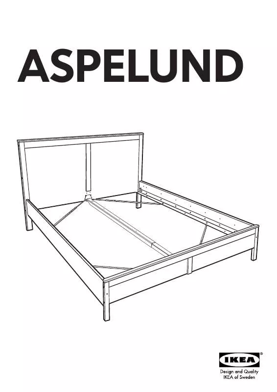 Mode d'emploi IKEA ASPELUND BED FRAME FULL ANT